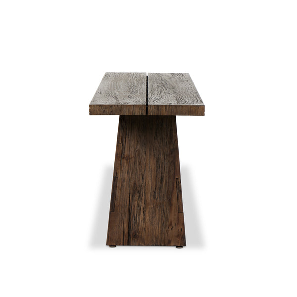 Atlas Console Table in Smoked Alder'