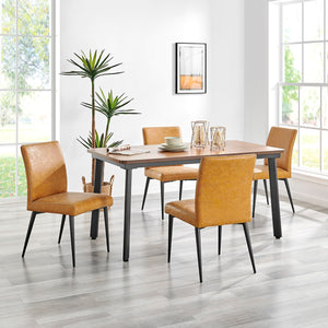Kevin KD PU Dining Side Chair, Vintage Cedar