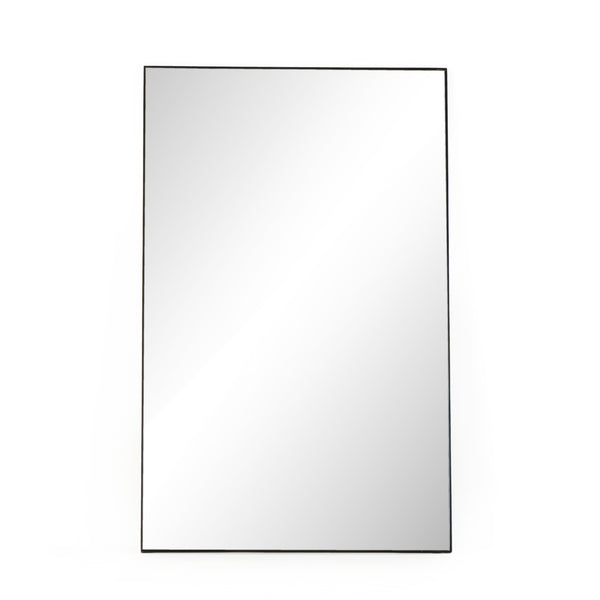 Georgina Rectangle Floor Mirror In Mtt Blk