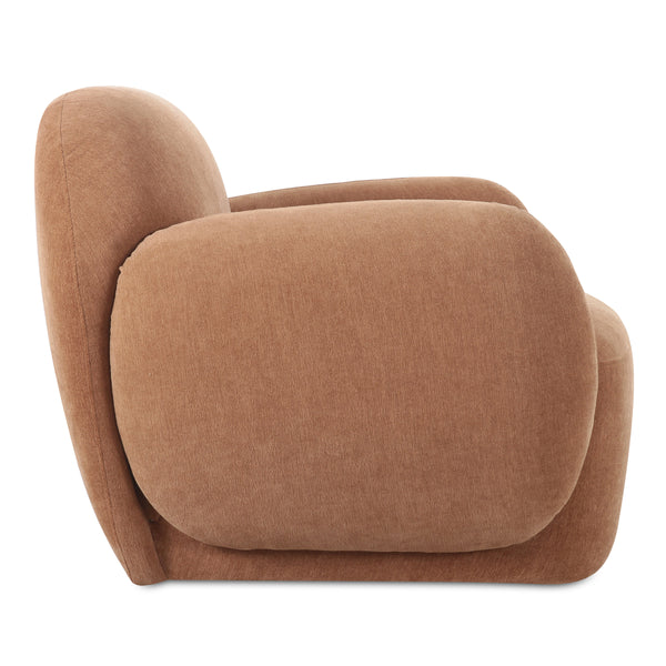 Hazel Lounge Chair in Copper Velvet