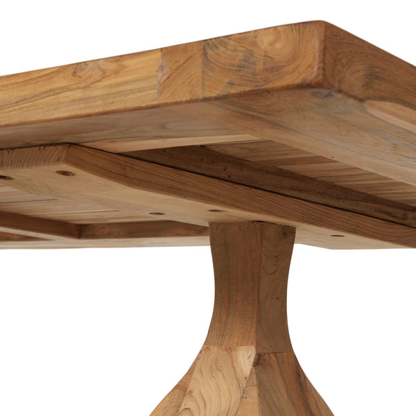 Novell Outdoor Dining Table In 111" In Natural