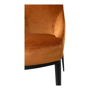 Moe's Sedona Dining Chair Amber Velvet - Set of 2