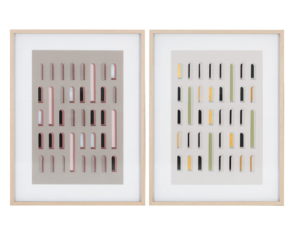 DOOR TO DOOR (SET OF 2) - 36" X 49" - NATURAL FRAME