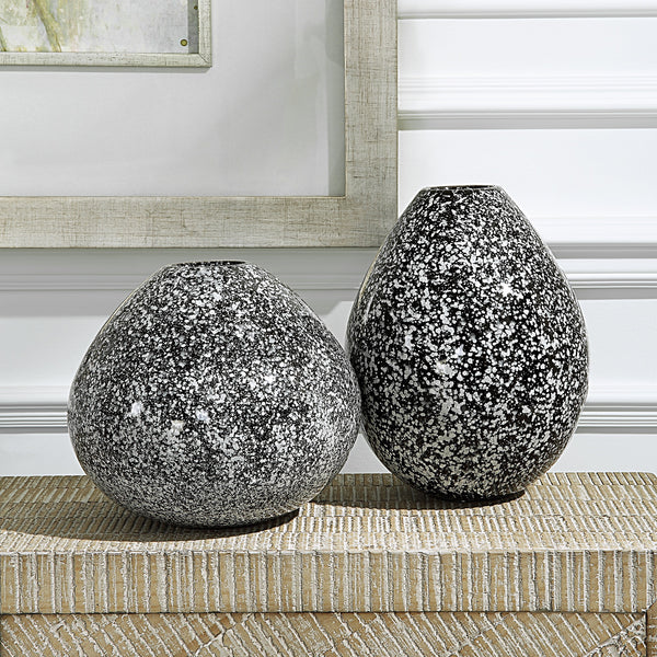 Cosmic Black & White Vases, Set/2