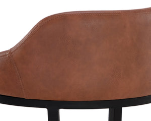 ASTRA COUNTER STOOL - BLACK - CINNAMON BROWN