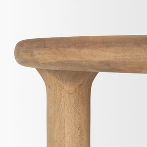 Soma 48" Light Brown Acacia Wood Round Dining Table