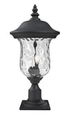 Armstrong Outdoor Post Mount Light in Black Finish