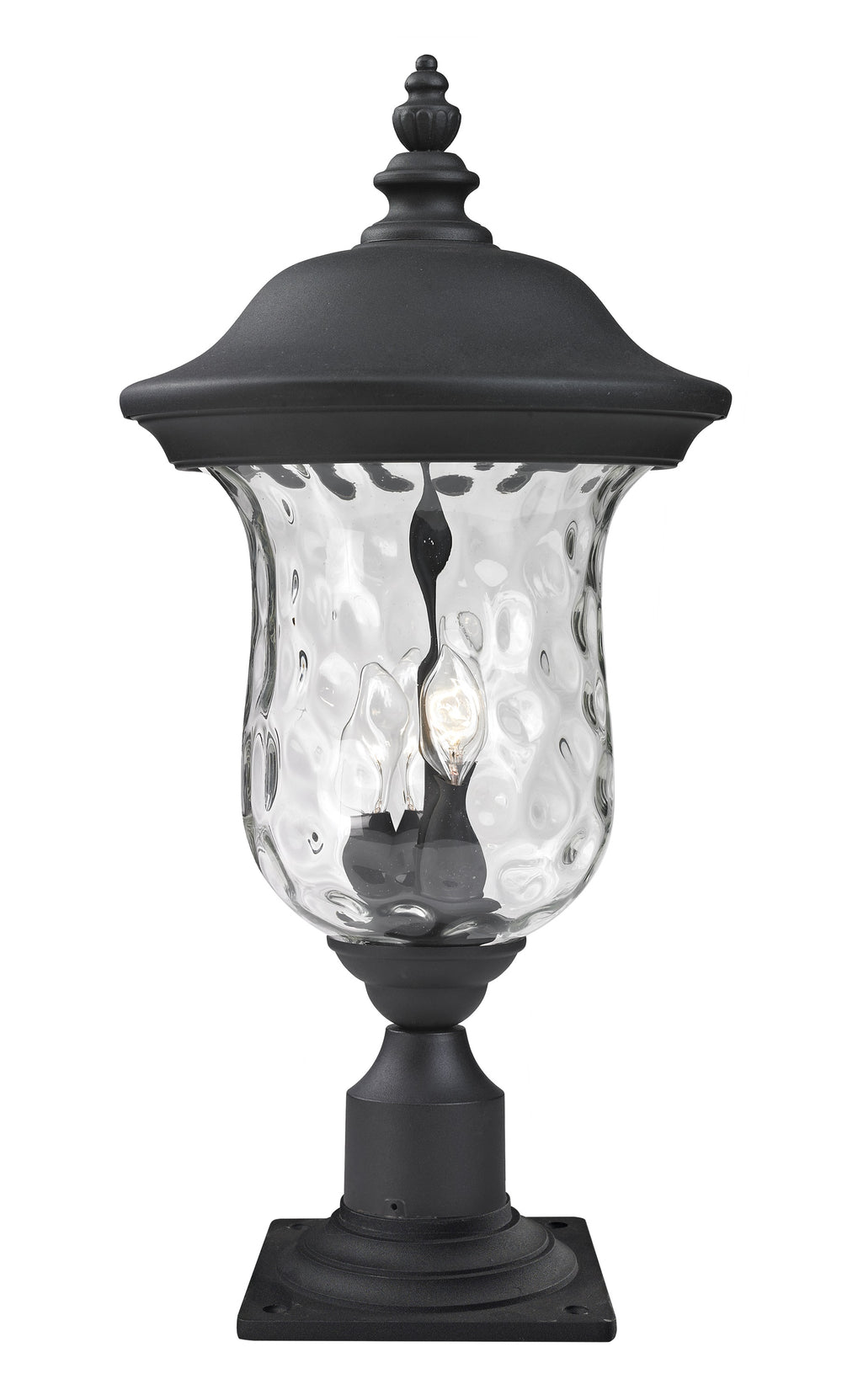 Armstrong Outdoor Post Mount Light in Black Finish