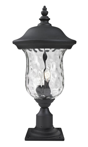 Armstrong Outdoor Post Mount Light in Black Finish