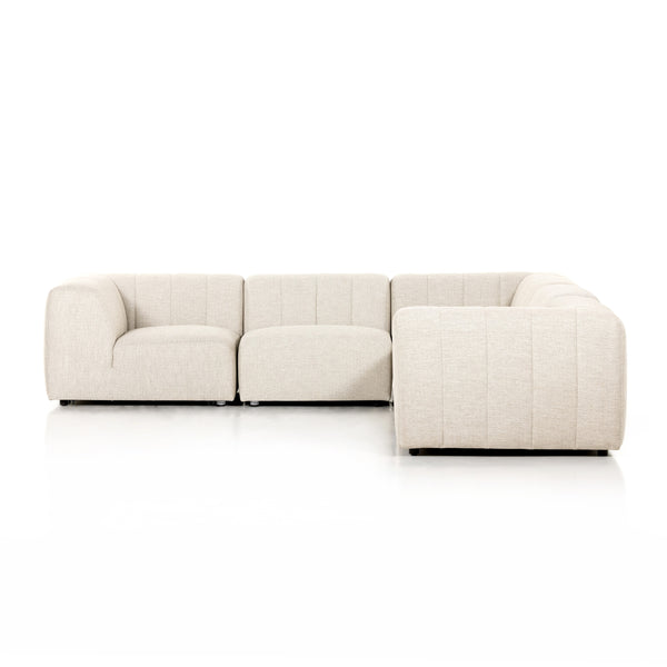 Gwen Outdoor 5 Pc Sectional In Faye Sand