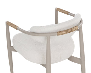 MARITA DINING ARMCHAIR - GREIGE - LOUIS CREAM