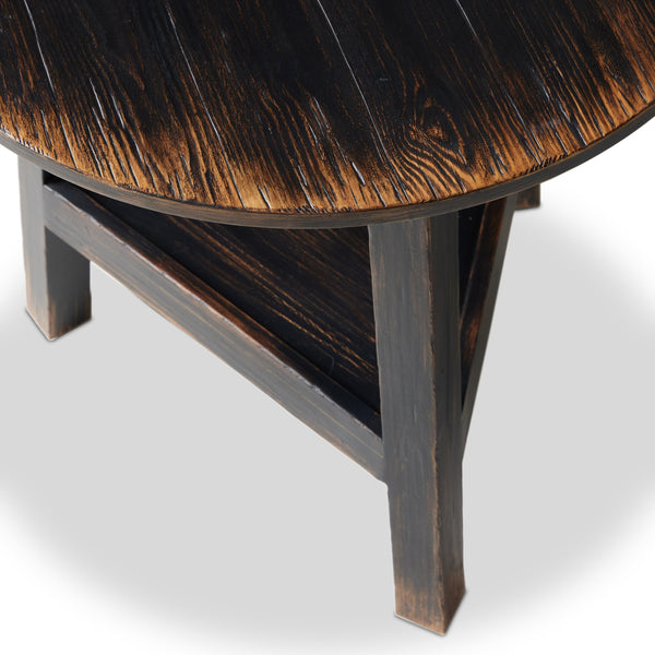 Kickapoo River Cricket Table in Distressed Black