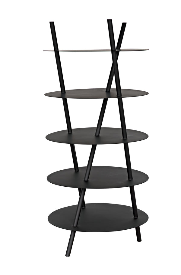 Gautama Industrial Steel Shelf in Matte Black
