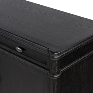 Toulouse Sideboard In Distressed Black Oak