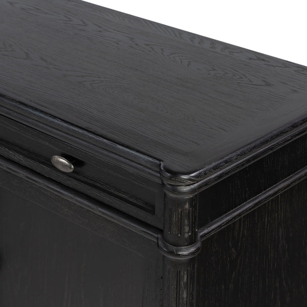Toulouse Sideboard In Distressed Black Oak