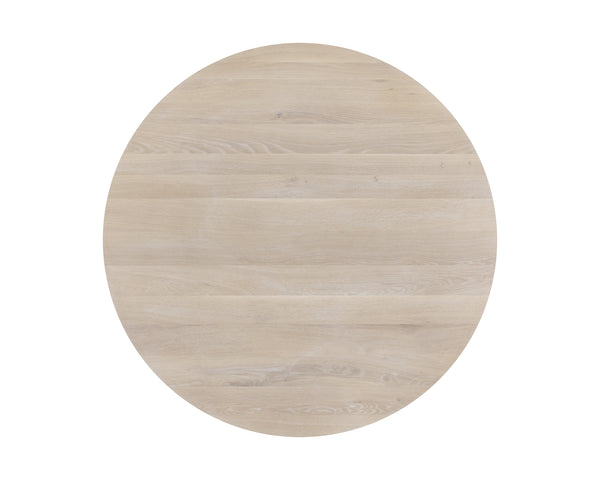 ELINA DINING TABLE - ROUND - LIGHT OAK - 54"