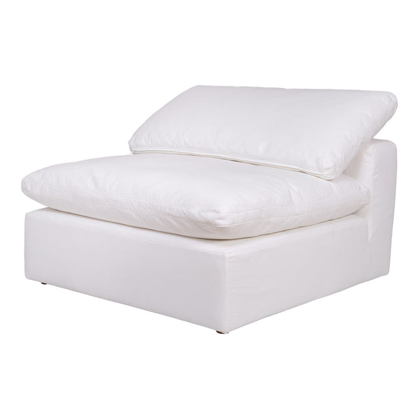 Clay Collection Slipper Chair in Cream White