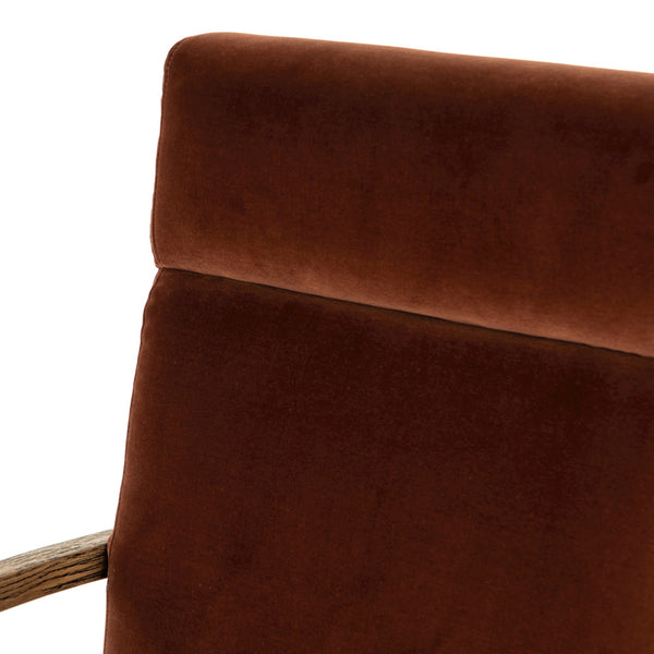 BRYSON Traditional DESK CHAIR-BURNT AUBURN