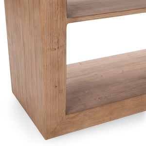 Nalani Solid Wood Bookshelf - Natural Finish
