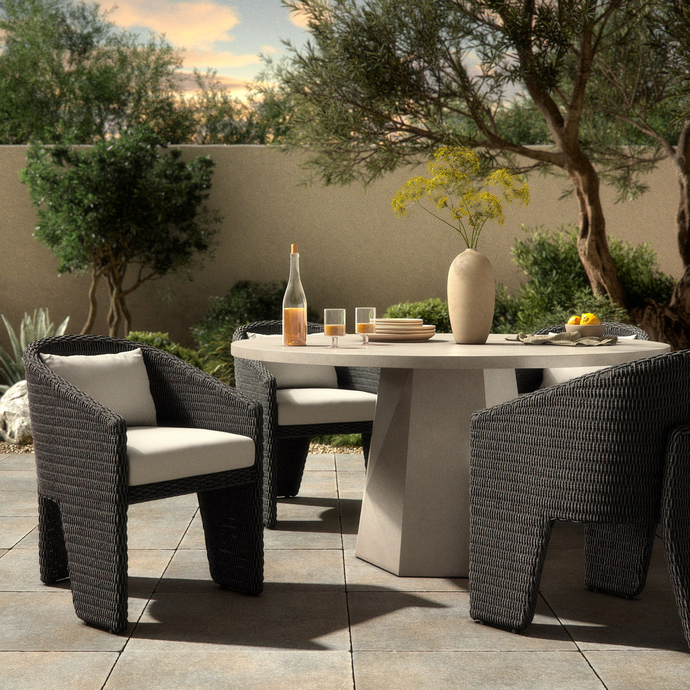 Fae Outdoor Dining Chair in Vintage Coal