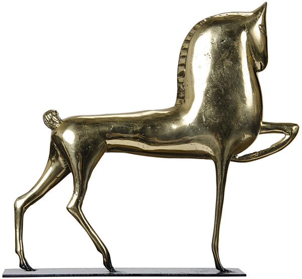 Horse On Stand, Brass