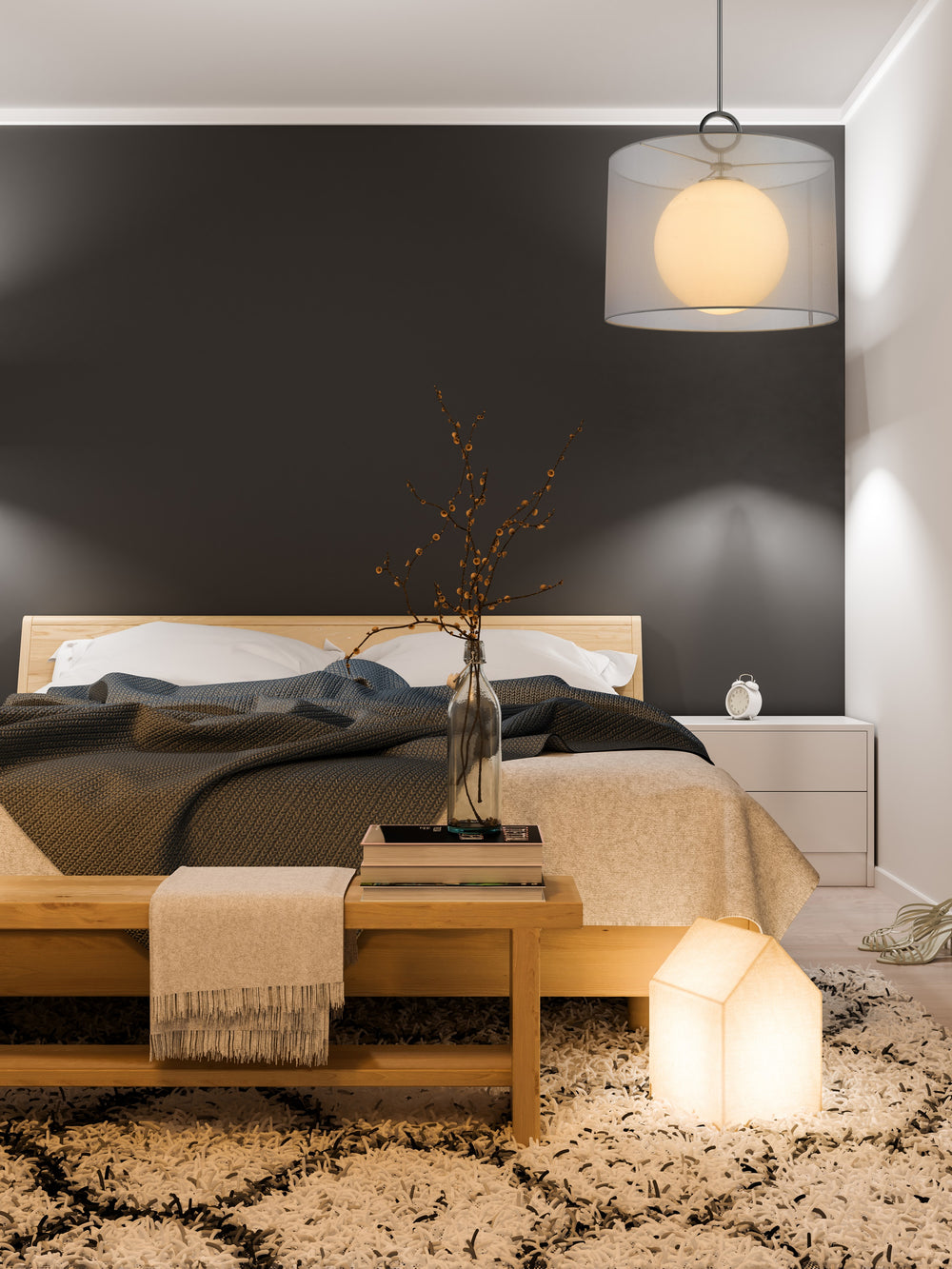 Arosia 1 Light Pendant in Chrome Finish