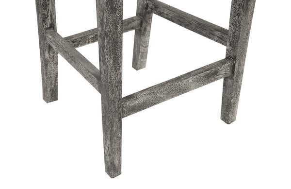 Origins Counter Stool, Chamcha Wood, Grey Stone