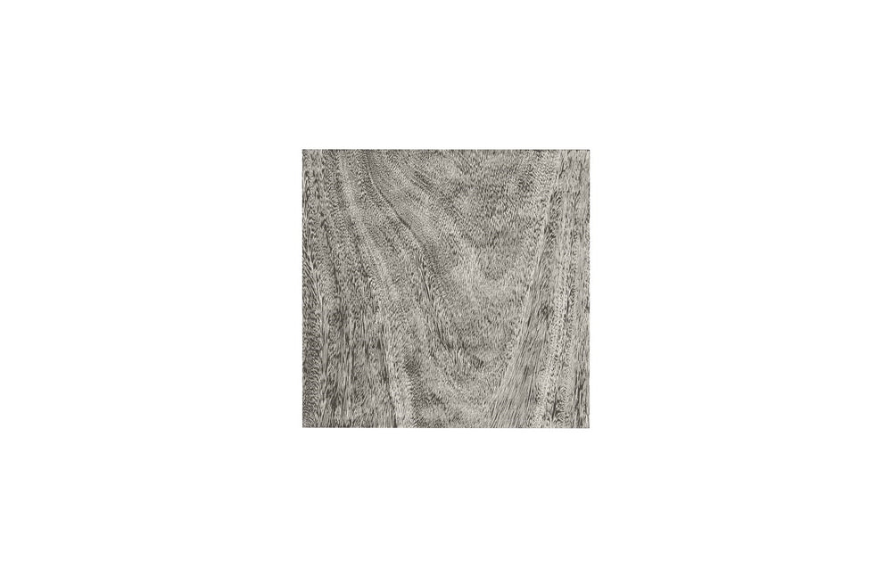 Origins Pedestal, Mitered Chamcha Wood, Grey Stone, Small
