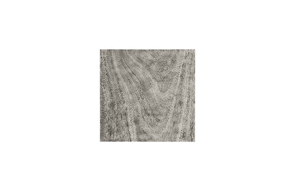 Origins Pedestal, Mitered Chamcha Wood, Grey Stone, Small
