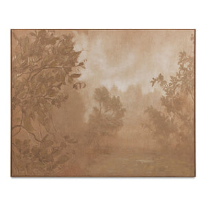 Moe's Fawn Framed Painting - Sepia Toned