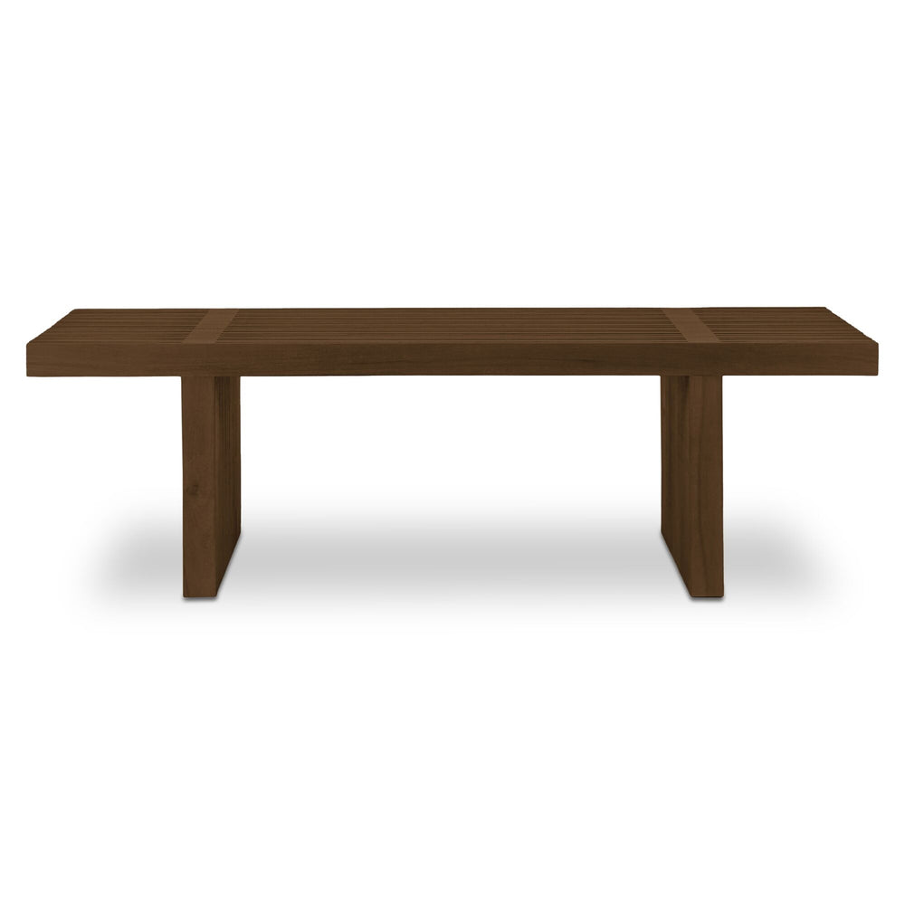 Fletcher Outdoor Coffee Table in Brown Teak