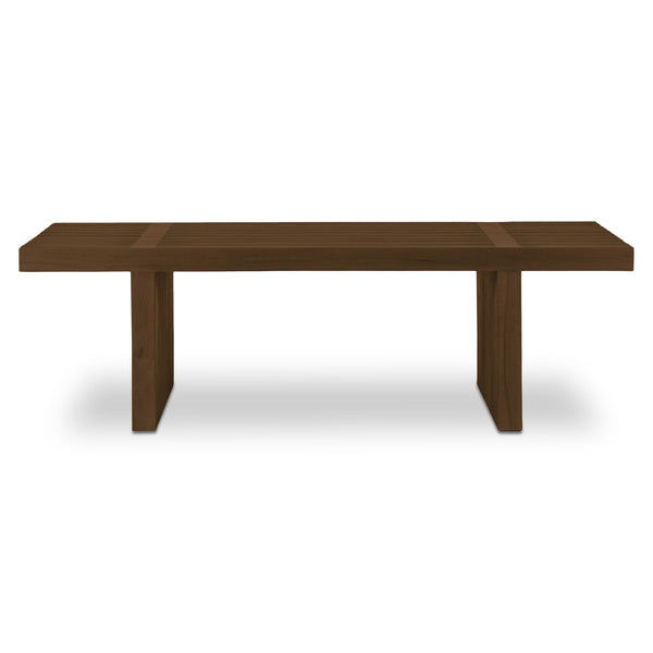 Fletcher Outdoor Coffee Table in Brown Teak
