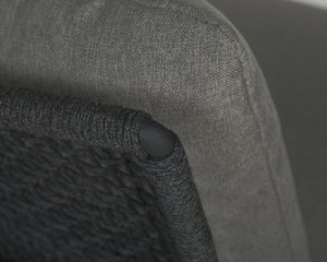 BARI LOUNGE CHAIR - CHARCOAL - GRACEBAY GREY