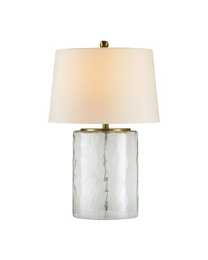 Oscar Table Lamp In Clear & Brass