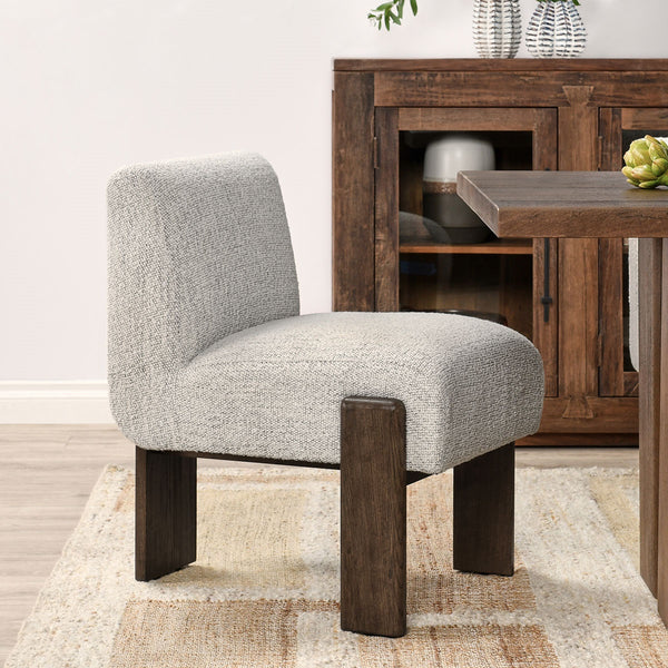 Chelsea Upholstered Dining Chair in Pixel Ivory