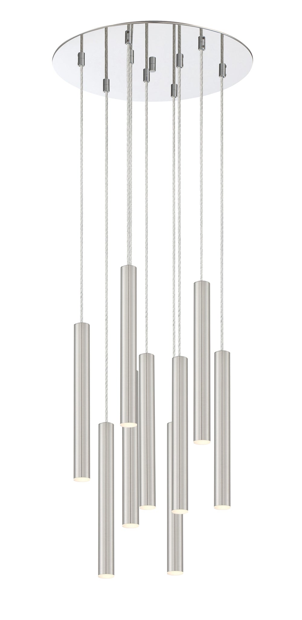 Forest 9 Light Island/Billiard in Chrome Finish