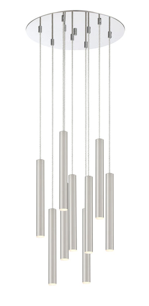 Forest 9 Light Island/Billiard in Chrome Finish