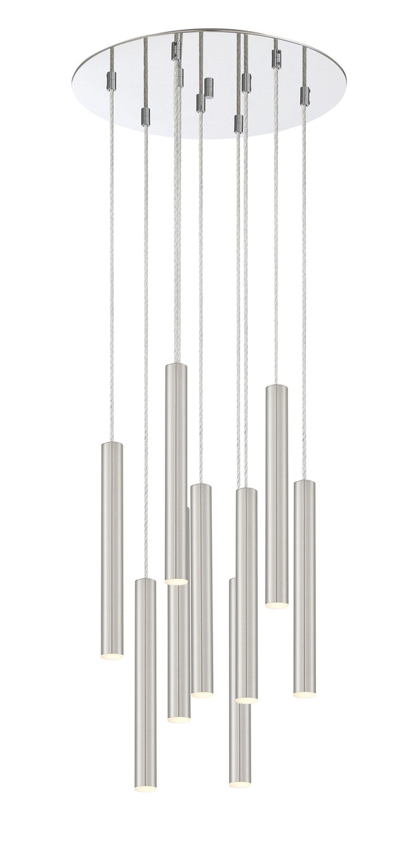 Forest 9 Light Island/Billiard in Chrome Finish