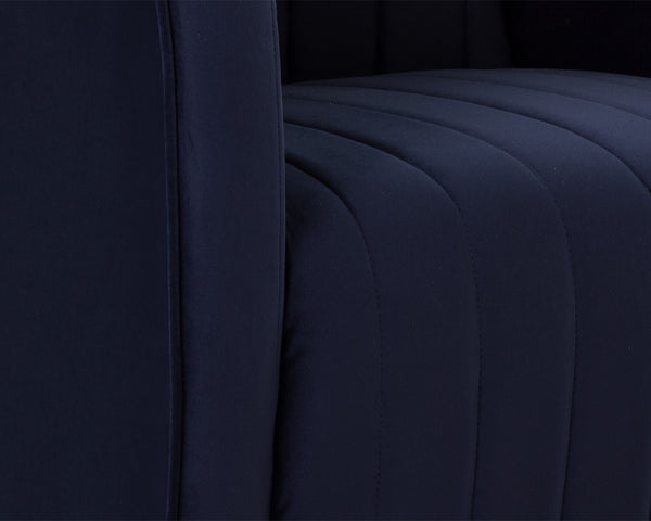GARRISON SWIVEL LOUNGE CHAIR - ABBINGTON NAVY