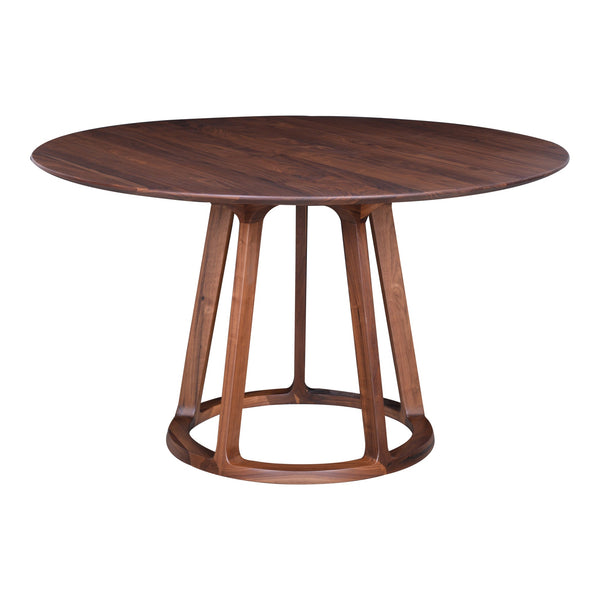 Moe's Aldo Round Dining Table in Walnut