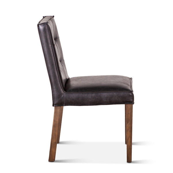 Madison Black Eco-Friendly Leather Dining Chair