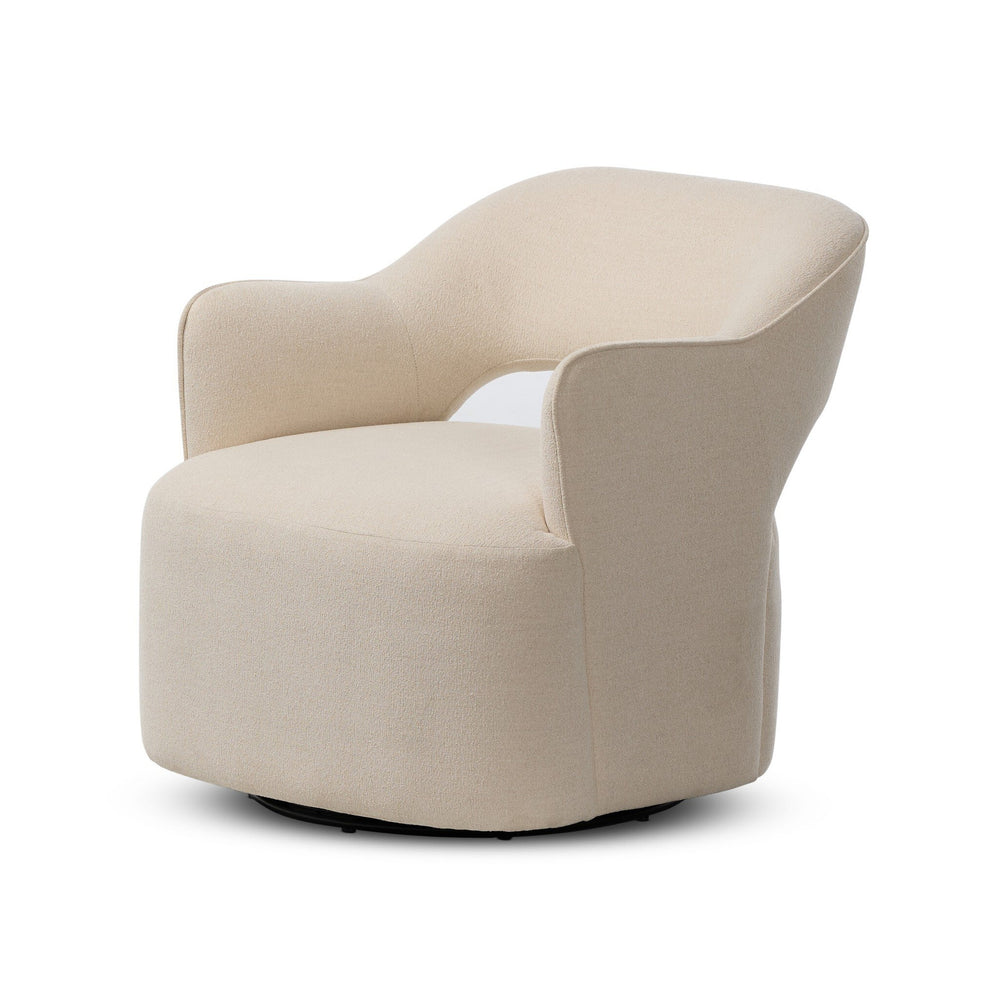 Blythe Swivel Chair - Crypton Wayfarer Snow