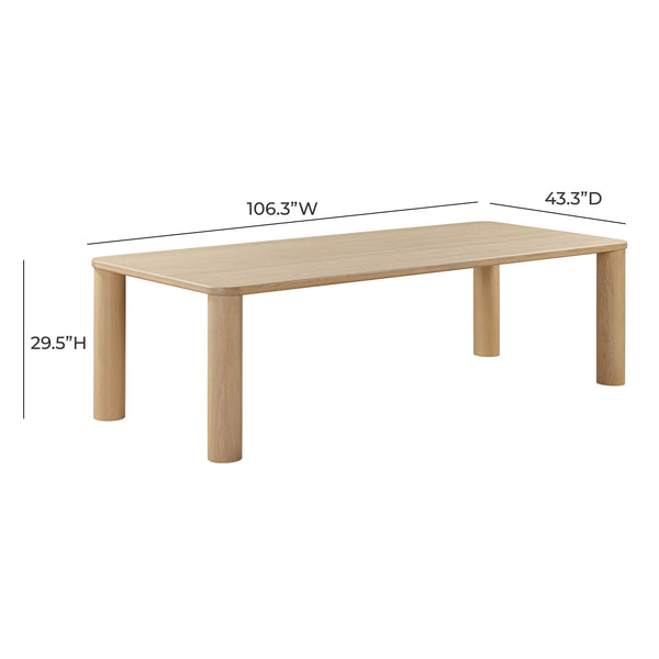 Akola Natural Oak Rectangular Dining Table
