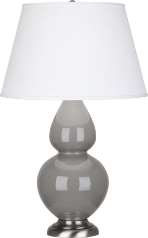 Smokey Taupe Double Gourd Table Lamp