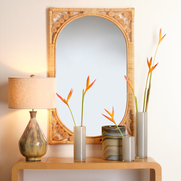 Terrene Hand Blown Decorative Glass Vase, Medium