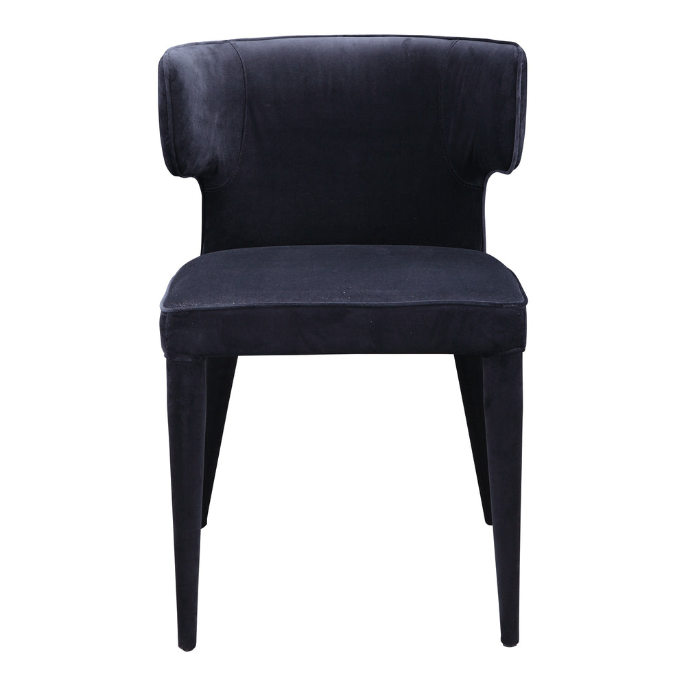 Moe's Jennaya Dining Chair Black Art Deco Design