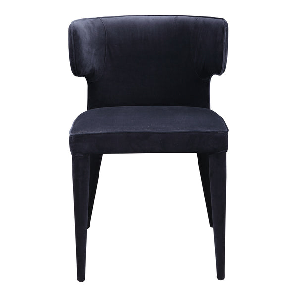Moe's Jennaya Dining Chair Black Art Deco Design
