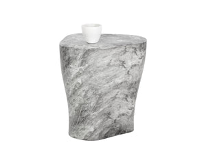 DALI END TABLE - LARGE - MARBLE LOOK - GREY