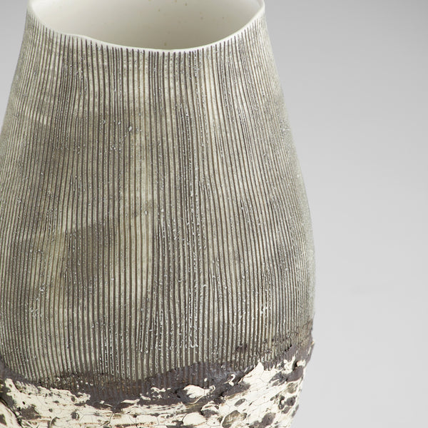 Calypso Vase | Off White | Brown - Small