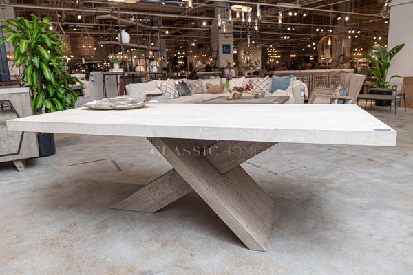 Durant Solid Wood Reclaimed Pine Dining Table